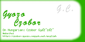gyozo czobor business card